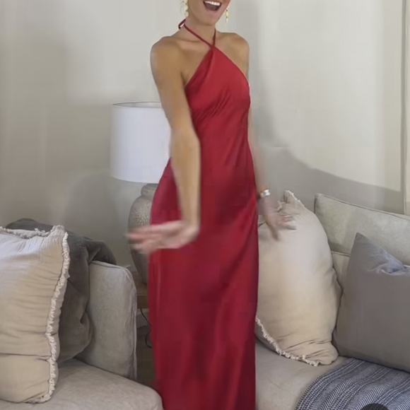 Zara Satin eff3ct halter slip dress - Picture 10 of 14